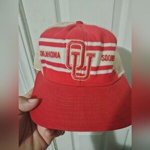 Oklahoma Sooners Red and White Cap